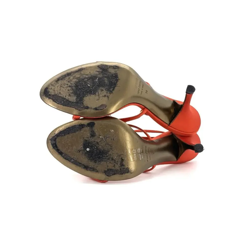 Vintage Roberto Cavalli Retro Snake Embellished Strappy Sandals 38